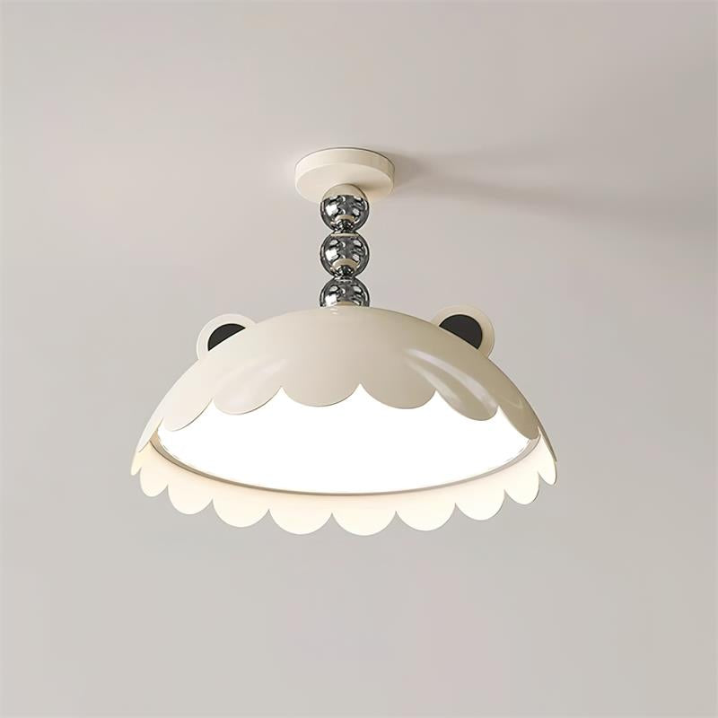 Miki Ceiling Light Cat Ears Orb Accent Playful Modern - Letslighting