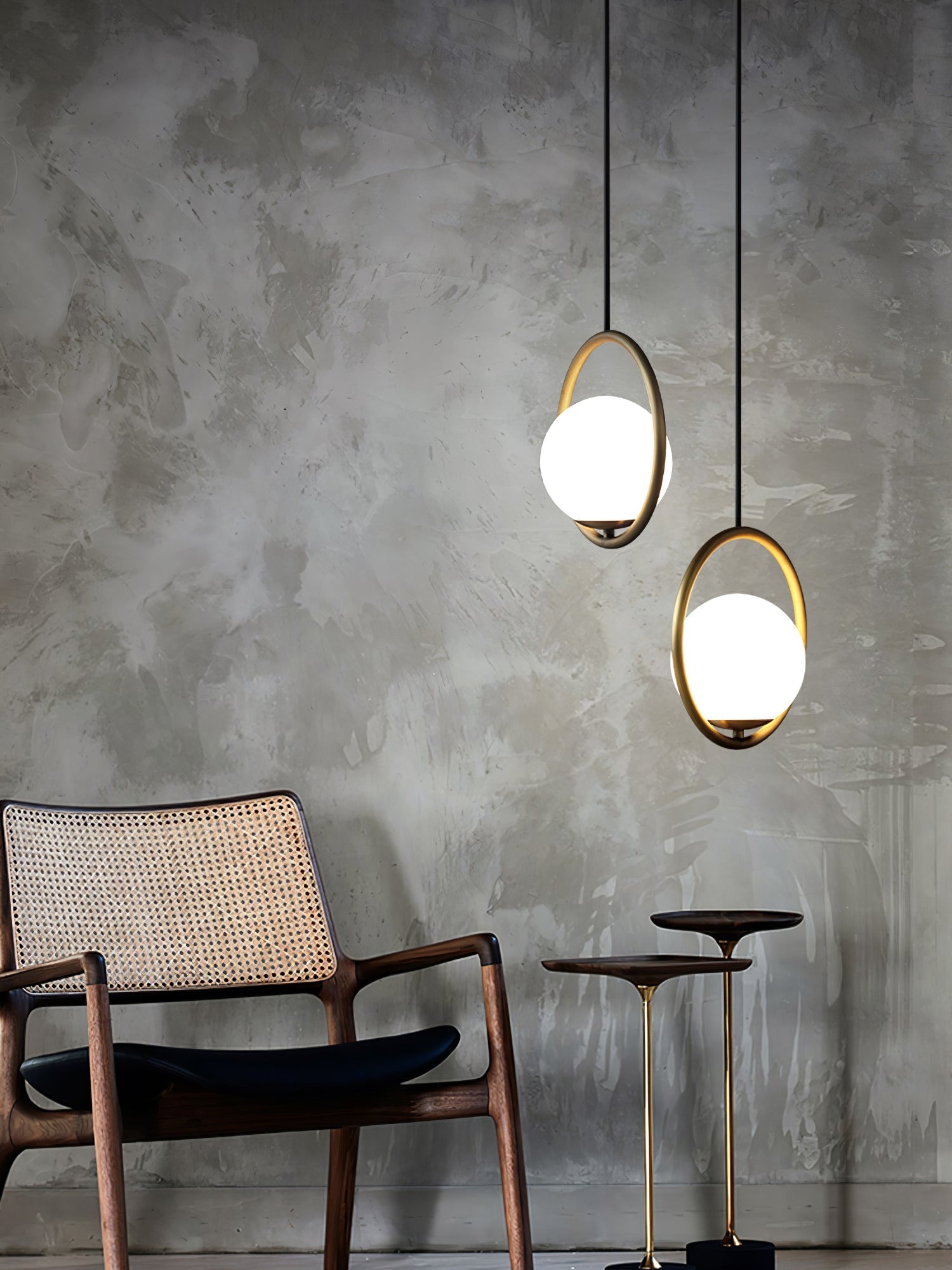 Lustra Pendant Lamp Brass Modern Ring - Letslighting