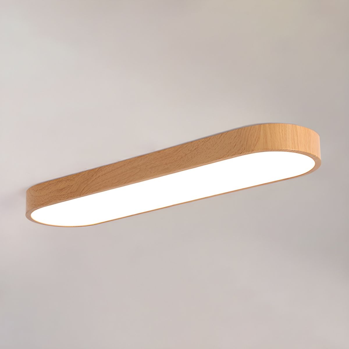 Eliriel Modern Minimalist Round Wood Flush Mount Ceiling Lamp - Letslighting
