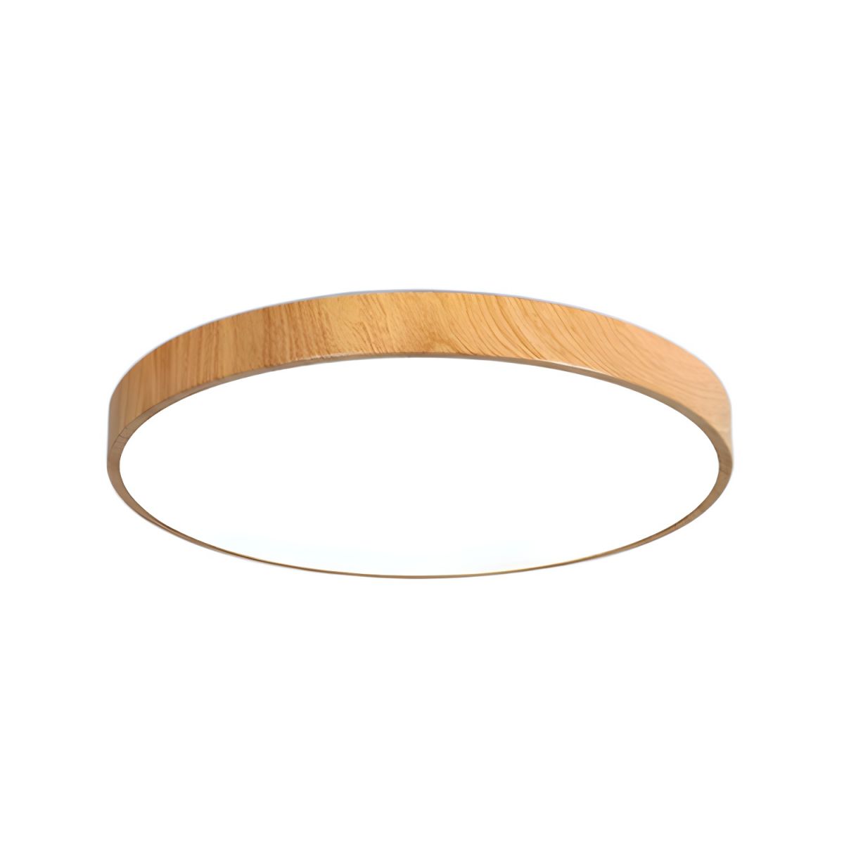 Eliriel Modern Minimalist Round Wood Flush Mount Ceiling Lamp - Letslighting