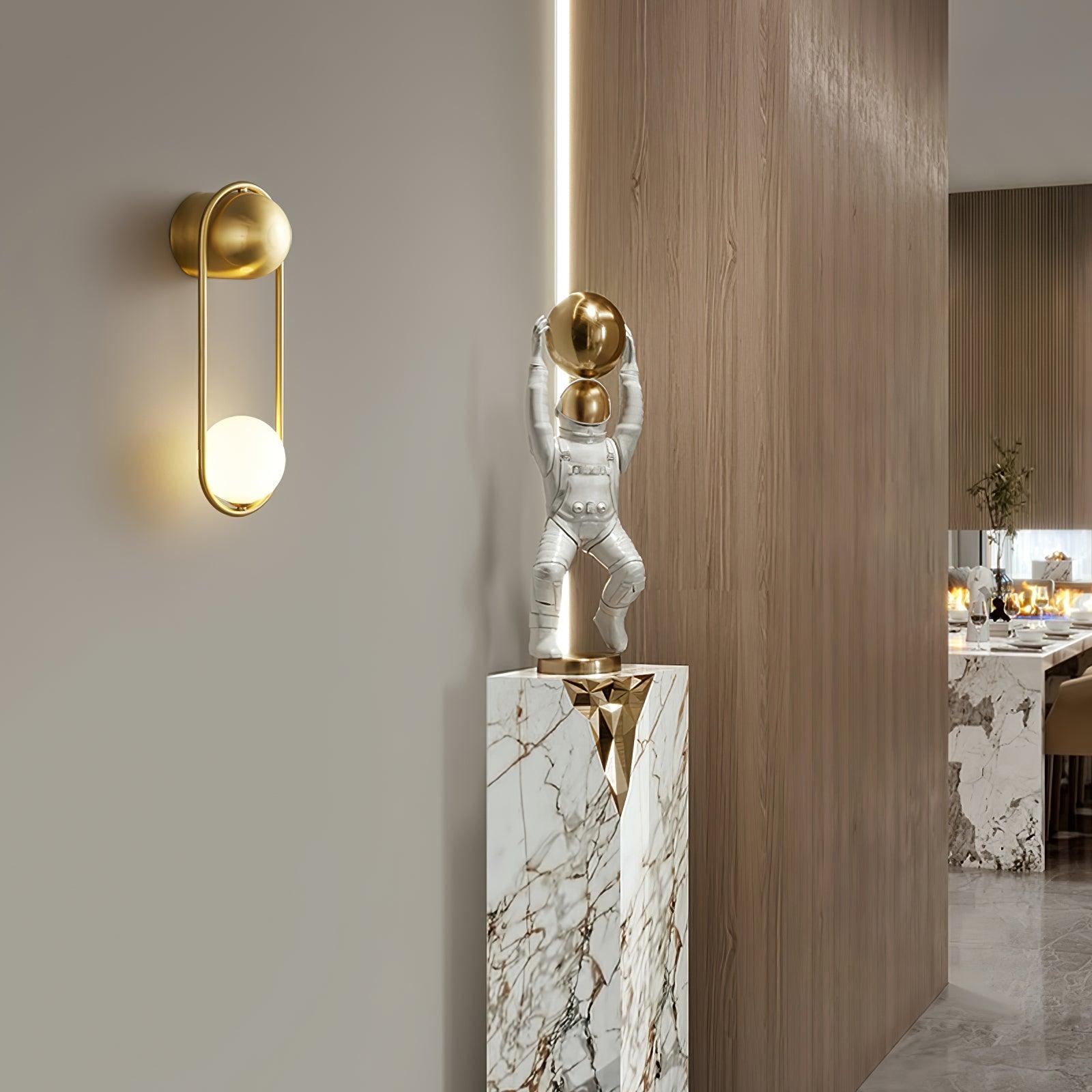 Radiain Brass Minimalist Wall Lamp - Letslighting