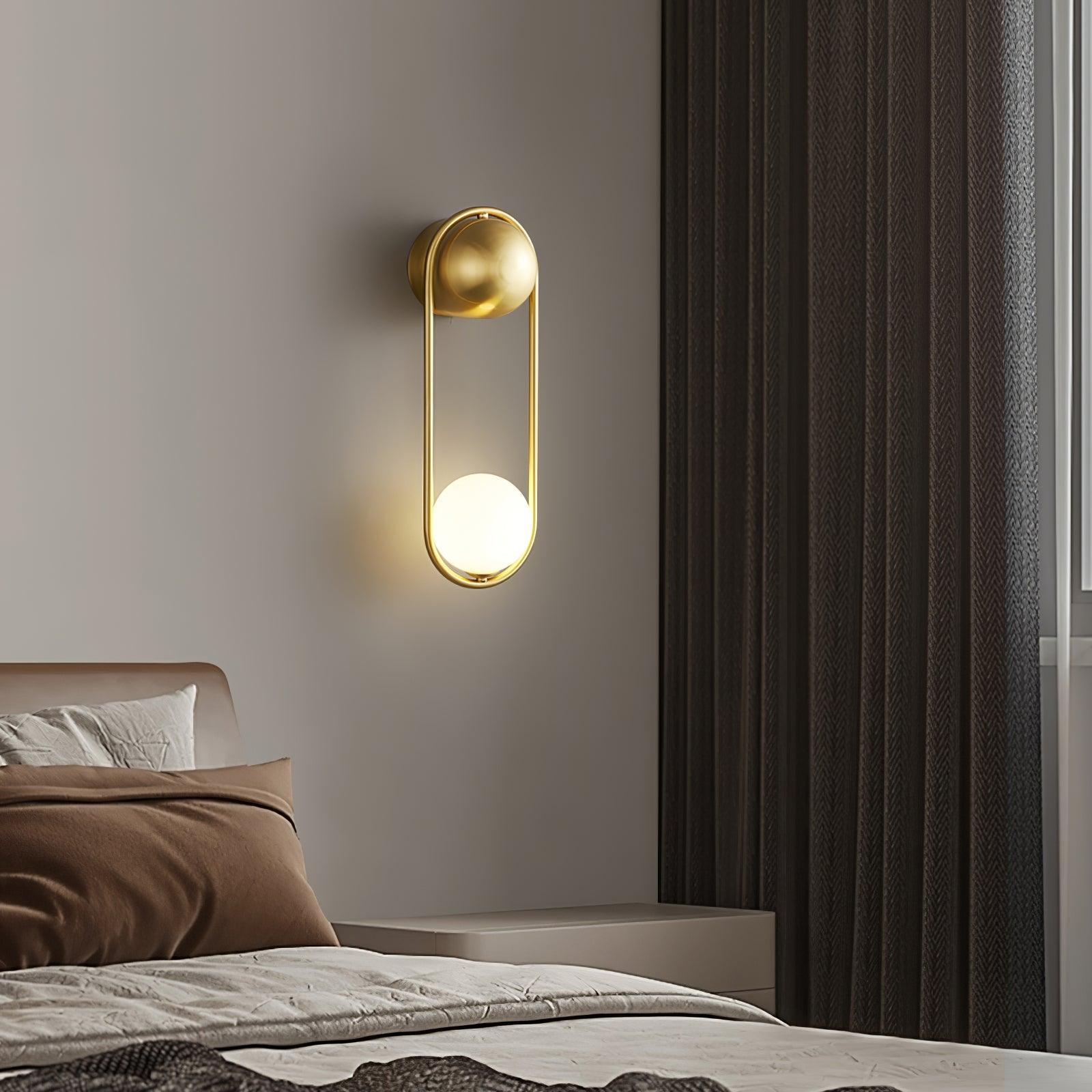 Radiain Brass Minimalist Wall Lamp - Letslighting