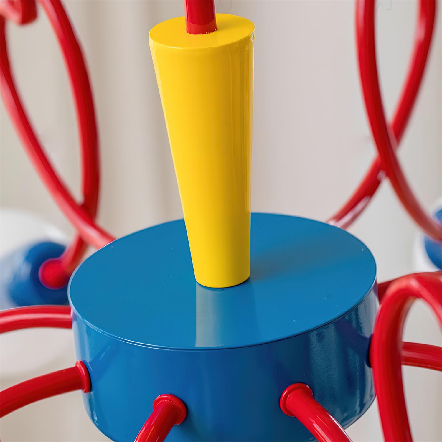 Chandelier Heart-Shaped Arms Colorful Playful Artistic - Letslighting