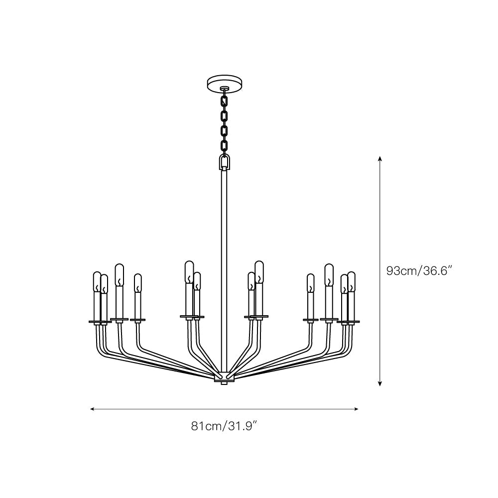 Cedorisra Vintage Industrial Chandelier - Letslighting