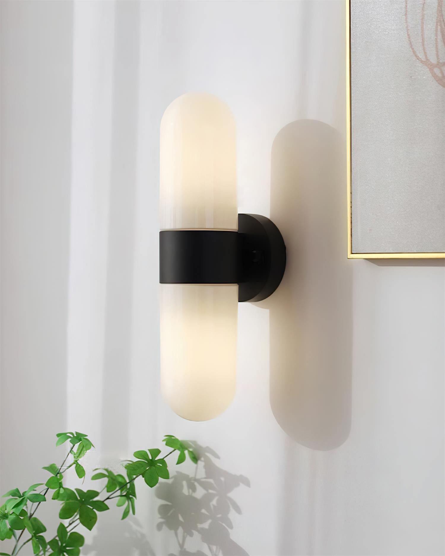 Wall Lamp Glass Modern Minimalist Vertical Sconce for Bedroom - Letslighting