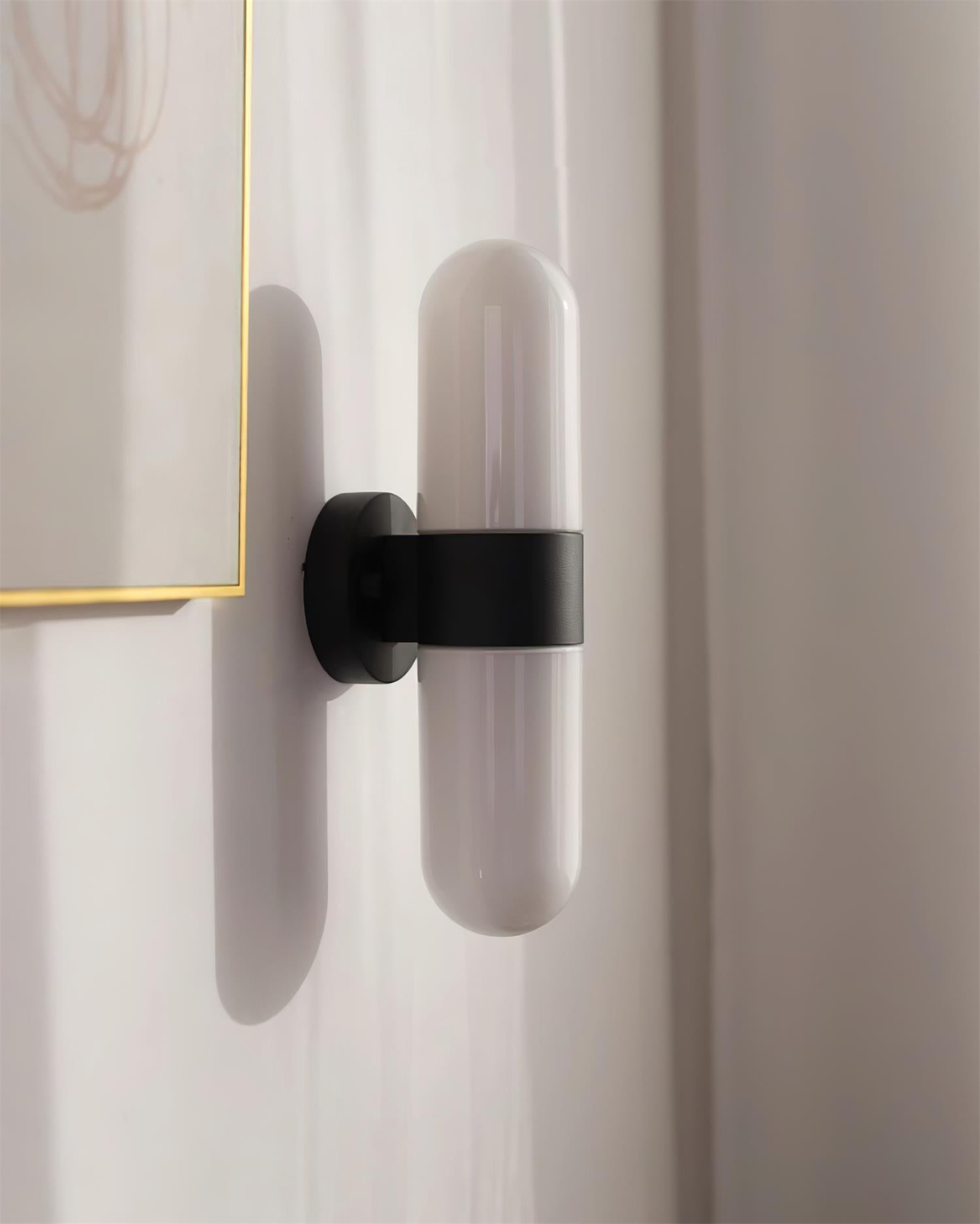 Wall Lamp Glass Modern Minimalist Vertical Sconce for Bedroom - Letslighting