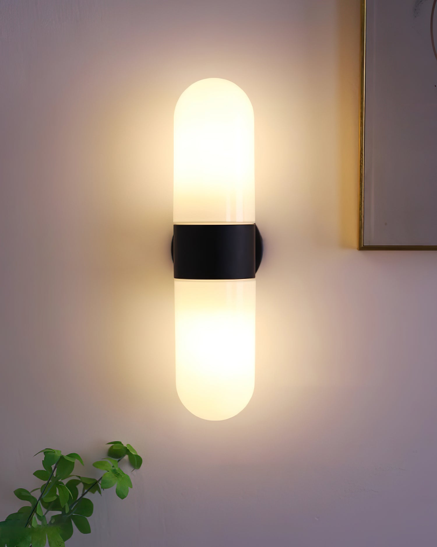 Wall Lamp Glass Modern Minimalist Vertical Sconce for Bedroom - Letslighting