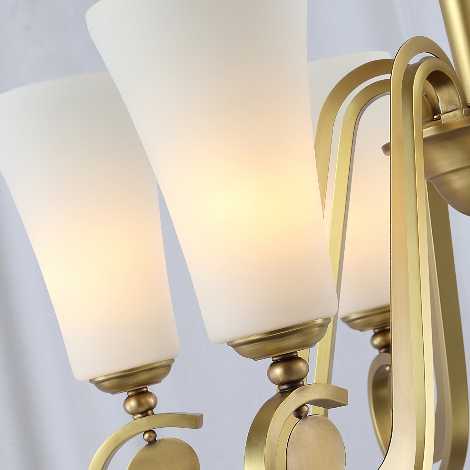 Ilsolen Postmodern Luxury Brass Glass Chandelier - Letslighting