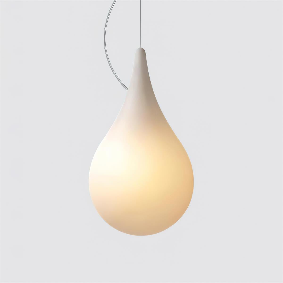 Milk Drop Outdoor Pendant Lamp Acrylic Teardrop Minimalist - Letslighting