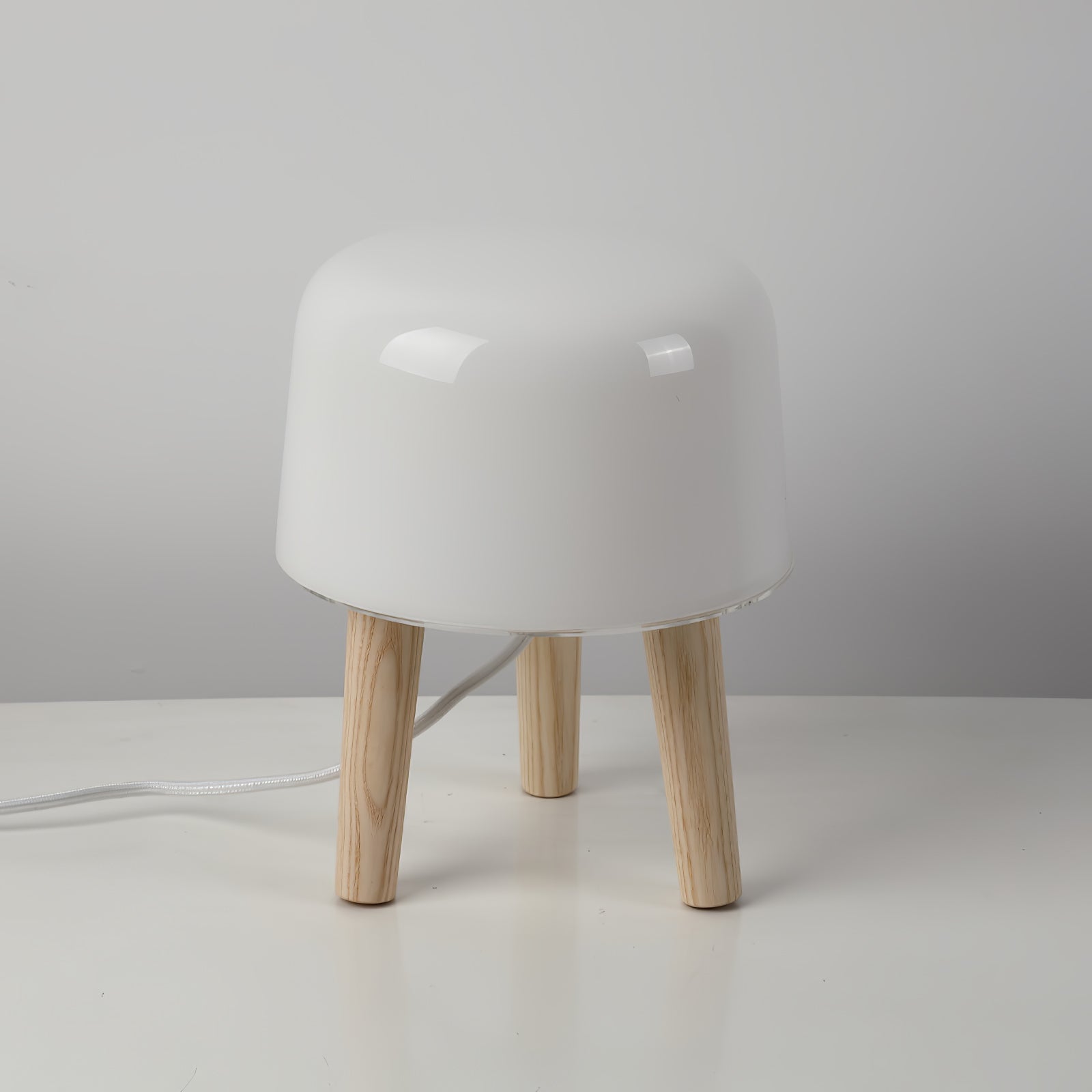 GlowPod Wood Milk Table Lamp - Letslighting