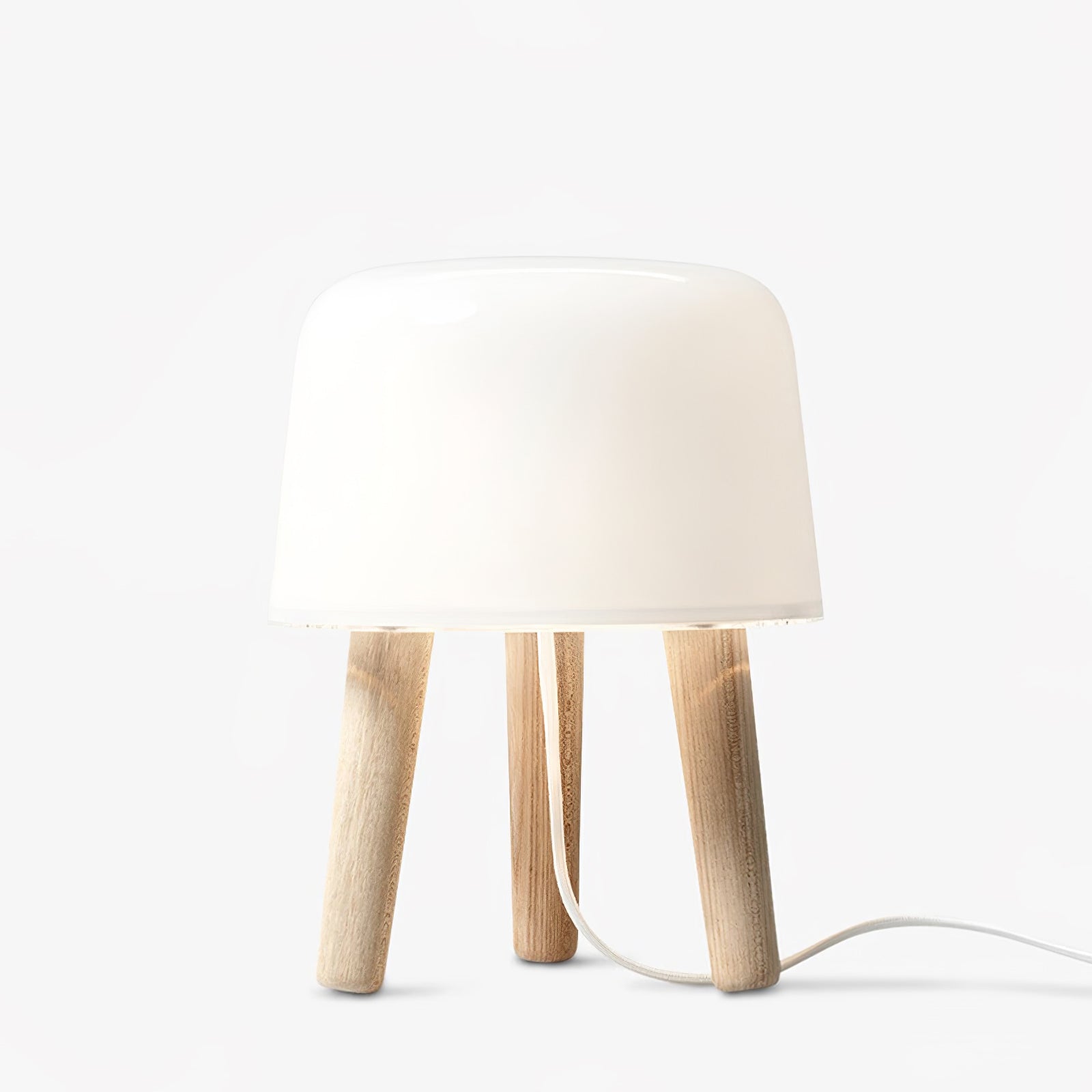 GlowPod Wood Milk Table Lamp - Letslighting