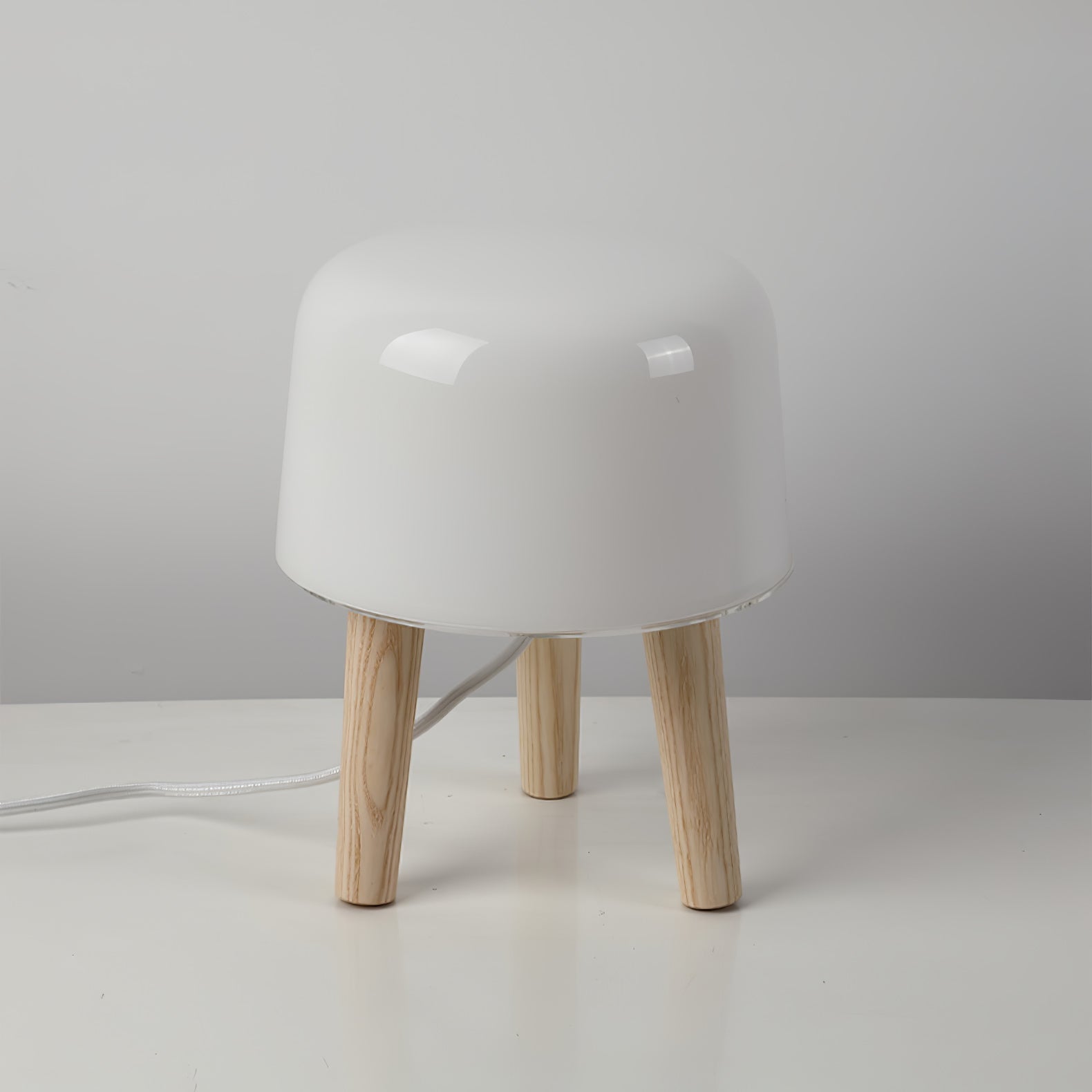 GlowPod Wood Milk Table Lamp - Letslighting