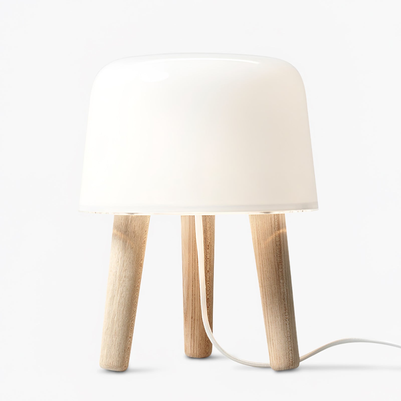 GlowPod Wood Milk Table Lamp - Letslighting