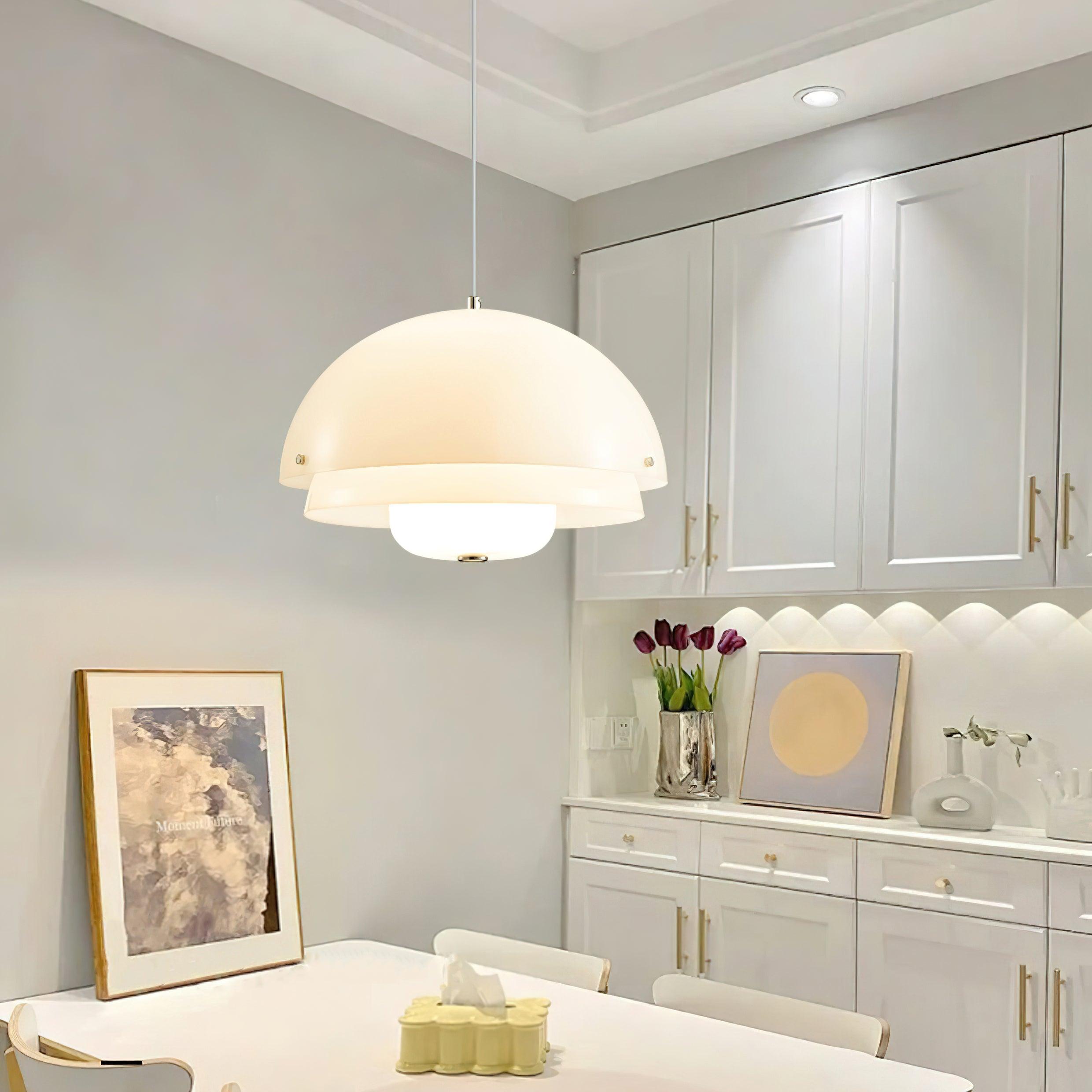 Cuthean Unique Milk White Glass Pendant Lamp - Letslighting