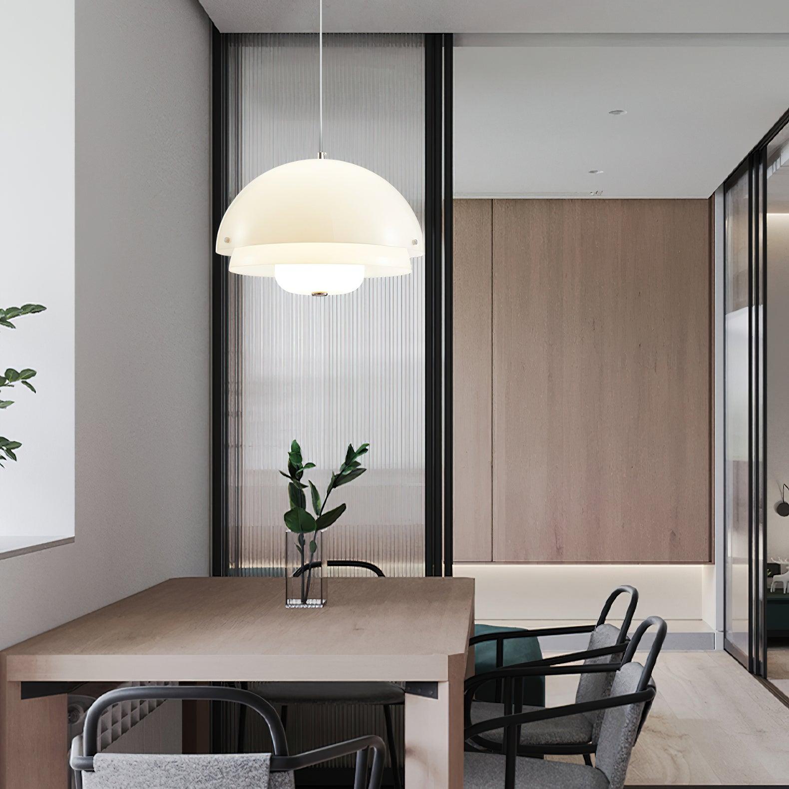 Cuthean Unique Milk White Glass Pendant Lamp - Letslighting