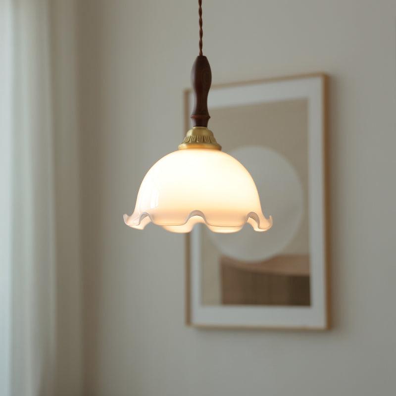 Floria Milky Flower Pendant Light - Letslighting