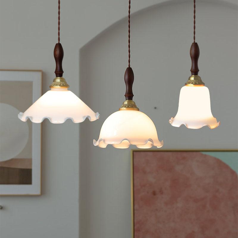 Floria Milky Flower Pendant Light - Letslighting