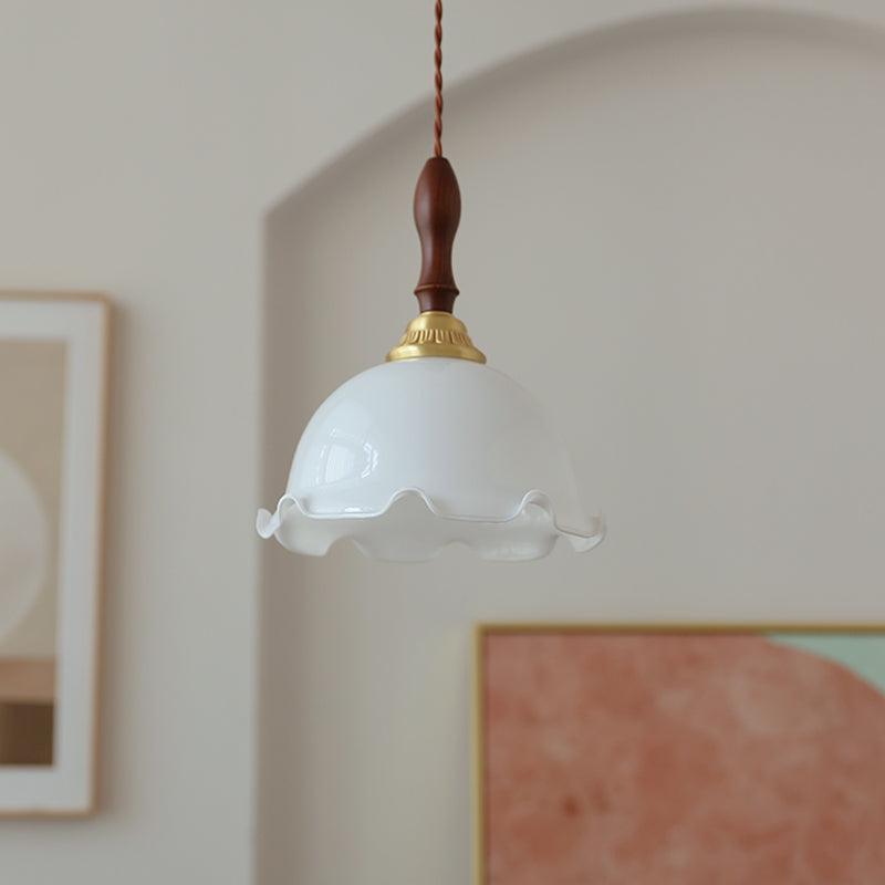 Floria Milky Flower Pendant Light - Letslighting