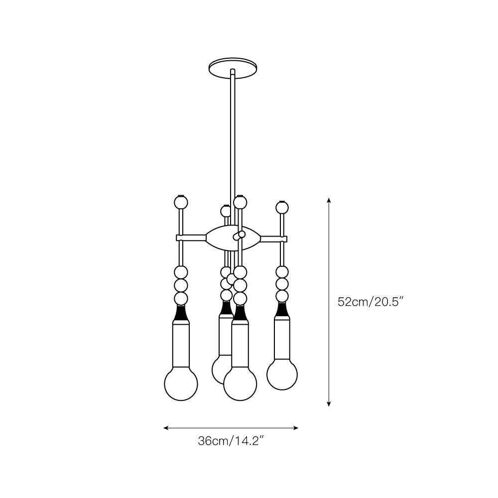 Esoleth Traditional Premium Elegance Marble Chandelier - Letslighting