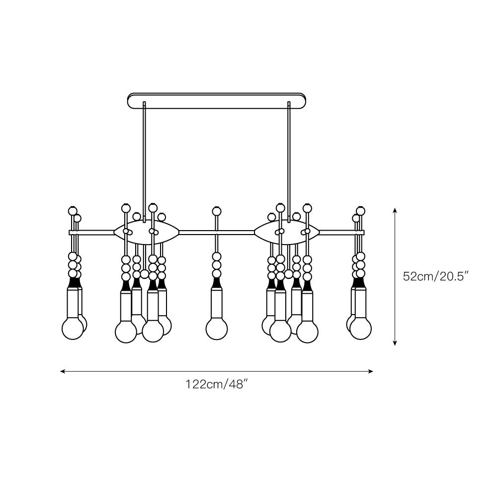 Esoleth Traditional Premium Elegance Marble Chandelier - Letslighting