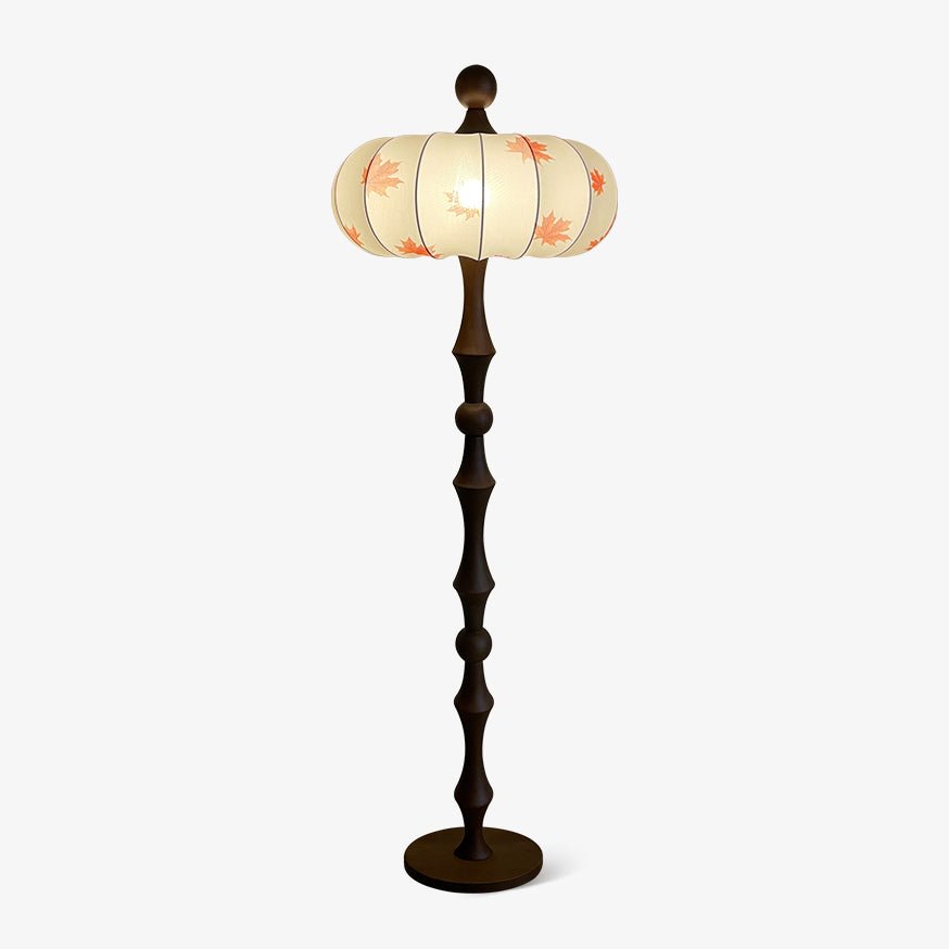 Whispen Wood Fabric Vintage Floor Lamp - Letslighting