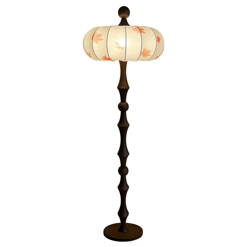 Whispen Wood Fabric Vintage Floor Lamp - Letslighting