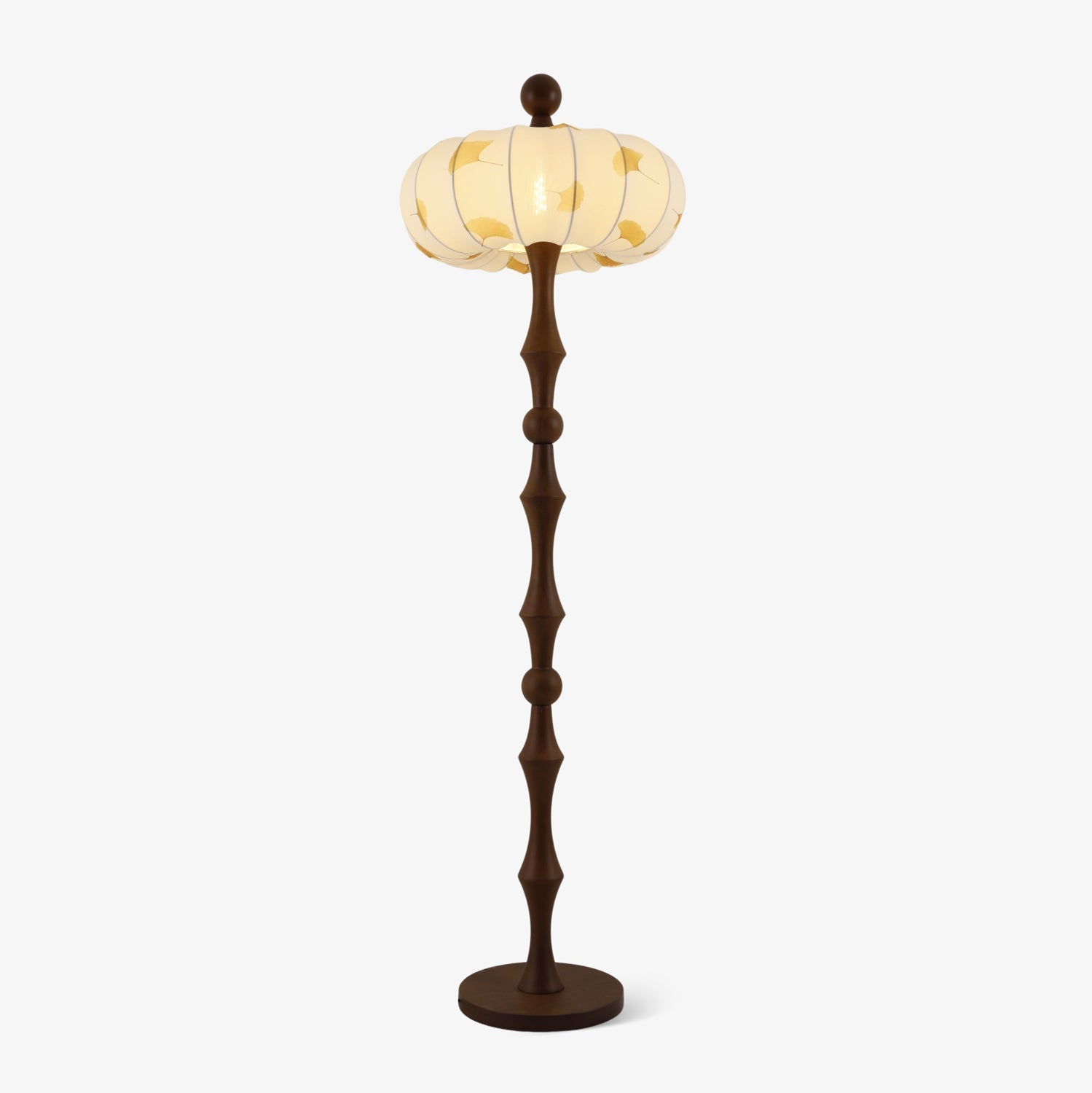 Breen Wood Fabric Classic Floor Lamp - Letslighting