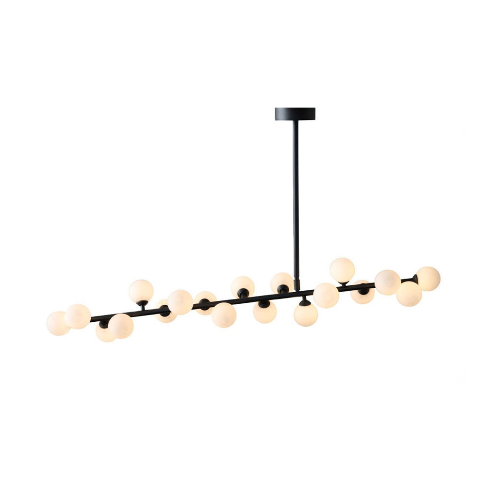 Eshair Modern Minimalist Brass Glass Chandelier - Letslighting