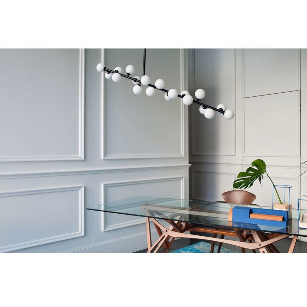 Eshair Modern Minimalist Brass Glass Chandelier - Letslighting