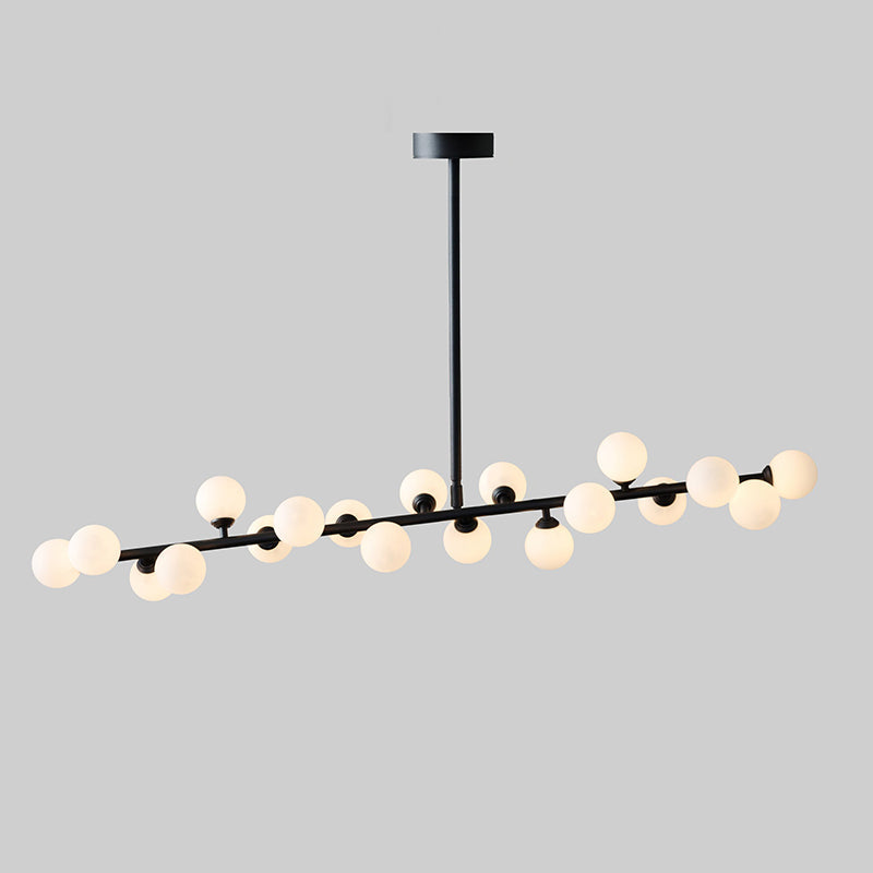 Eshair Modern Minimalist Brass Glass Chandelier - Letslighting