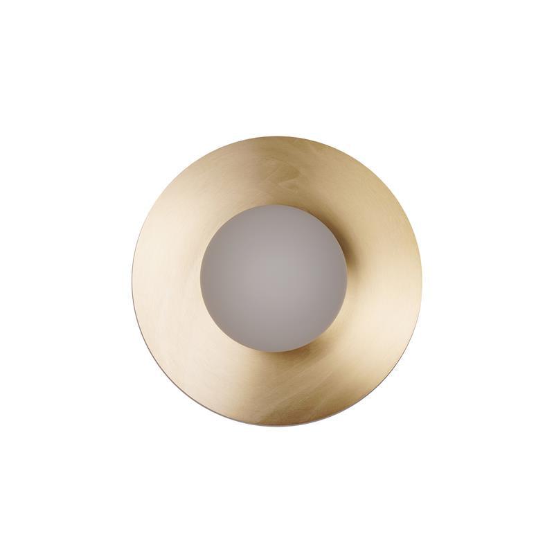 Godfrey Modern Minimalist Round Art Brass Glass Wall Lamp - Letslighting
