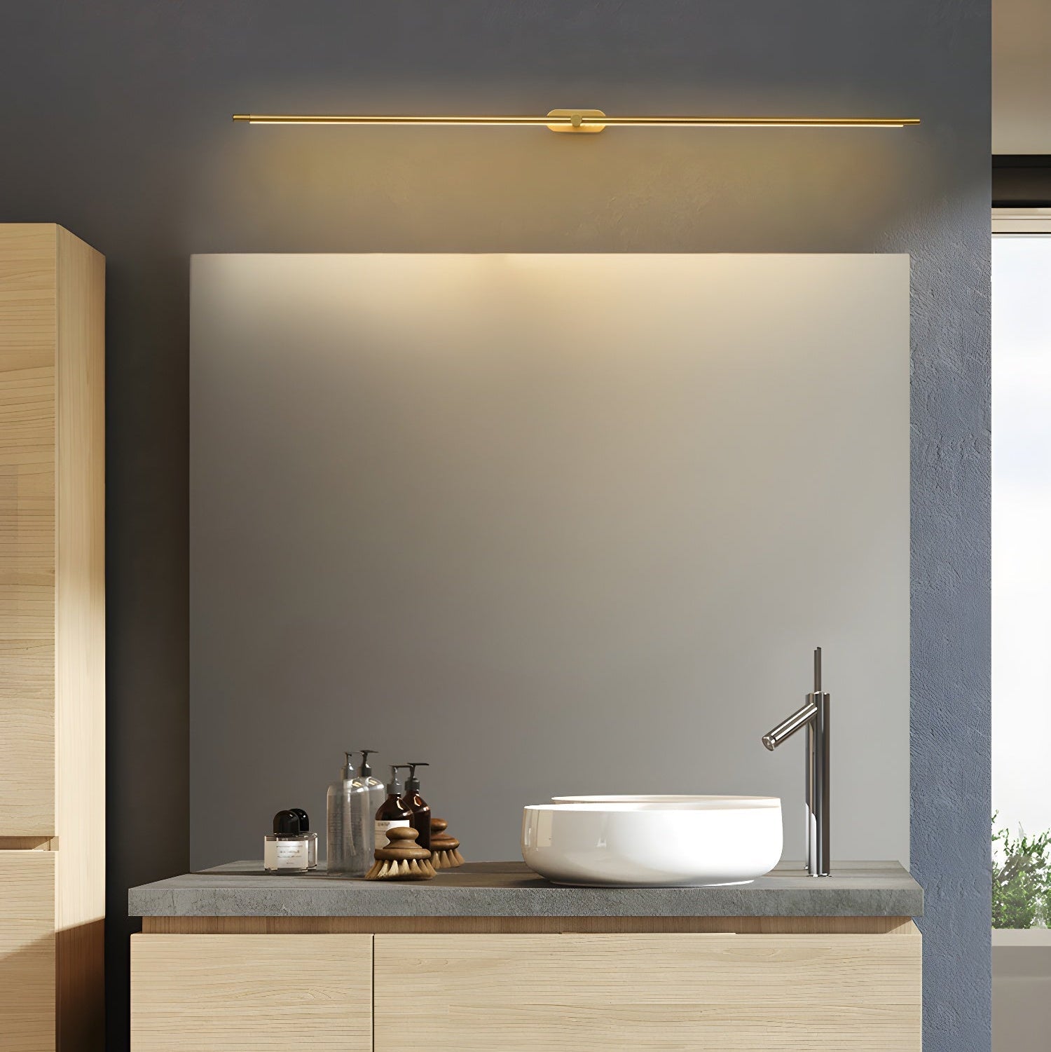 Lustra Wall Lamp Minimalist Linear Rechargeable - Letslighting