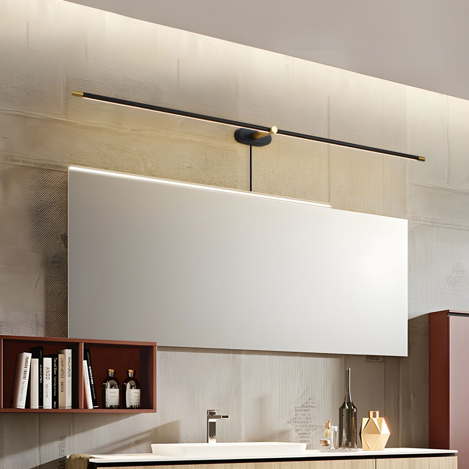 Arisha Plug-in Minimalist Linear Wall Lamp