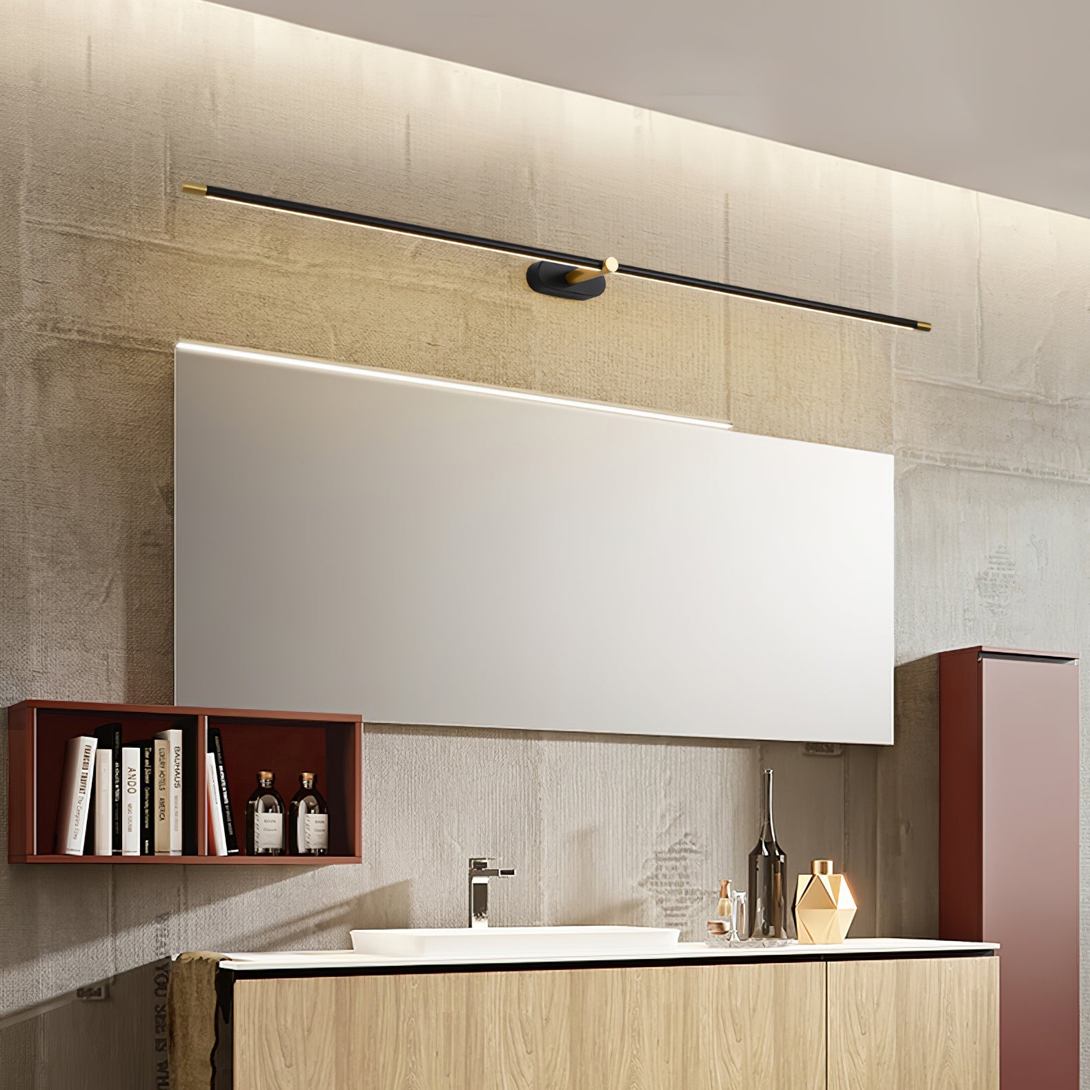 Arisha Minimalist Linear Rechargeable Wall Lamp