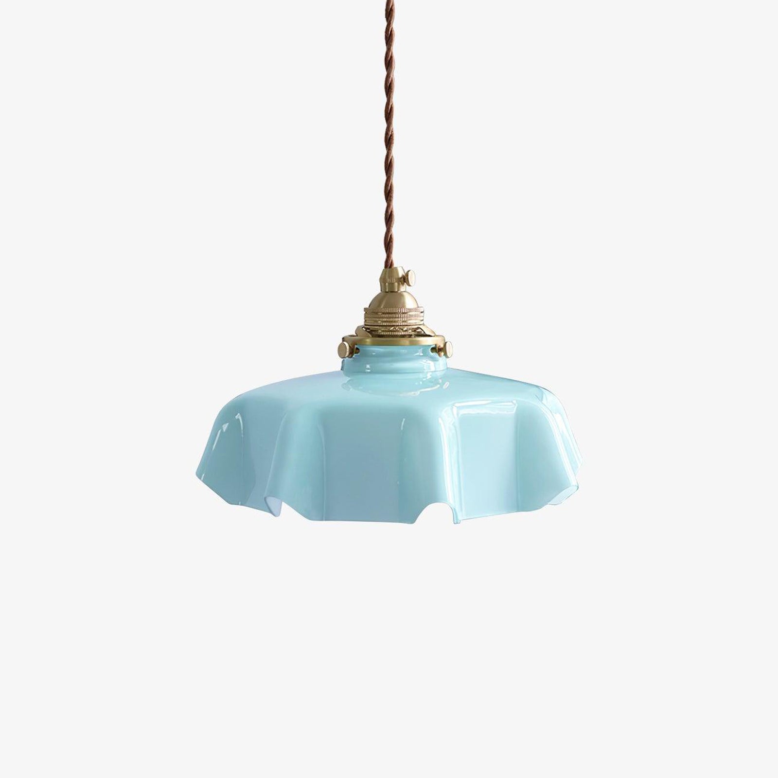 Aria Farmhouse Ruffled Pendant Light