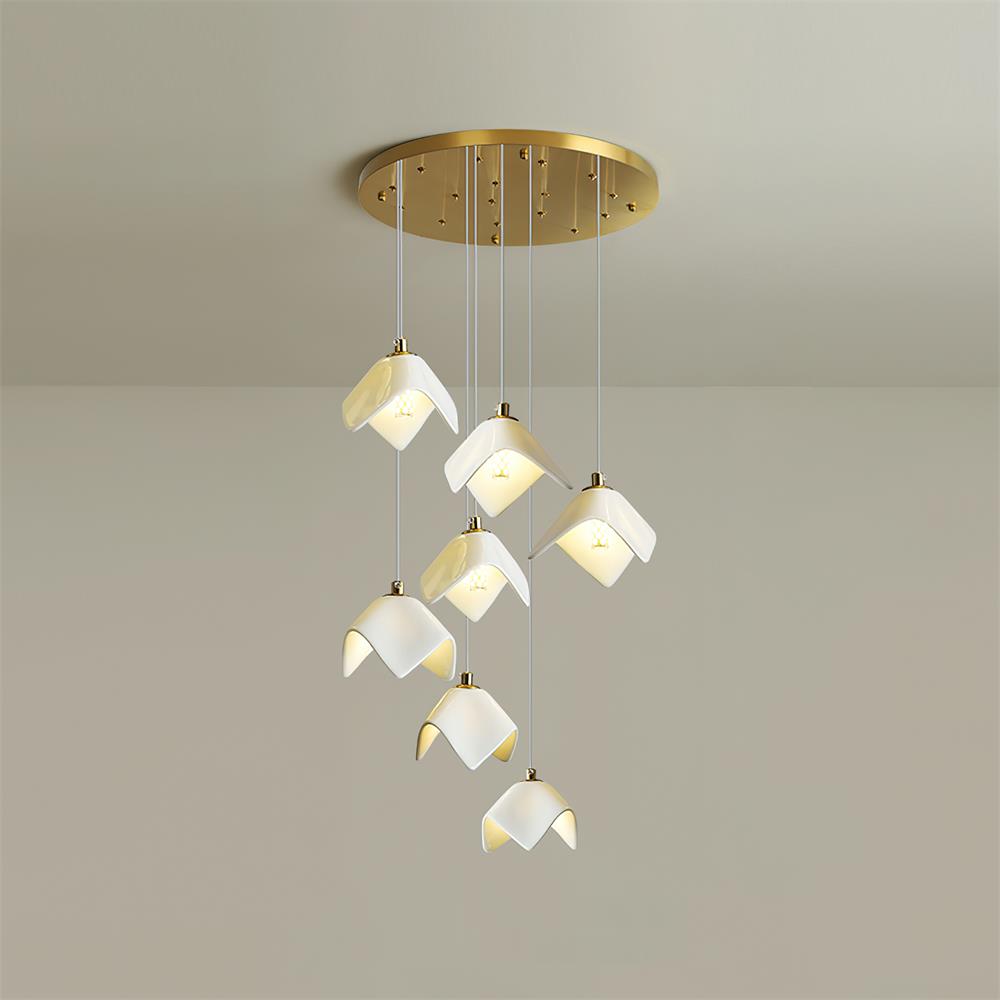Mira Chandelier Bloom Floral Sculpture - Letslighting