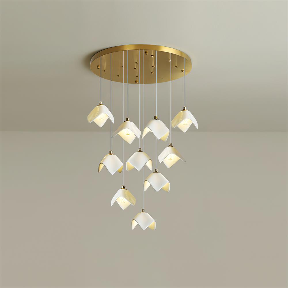 Mira Chandelier Bloom Floral Sculpture - Letslighting
