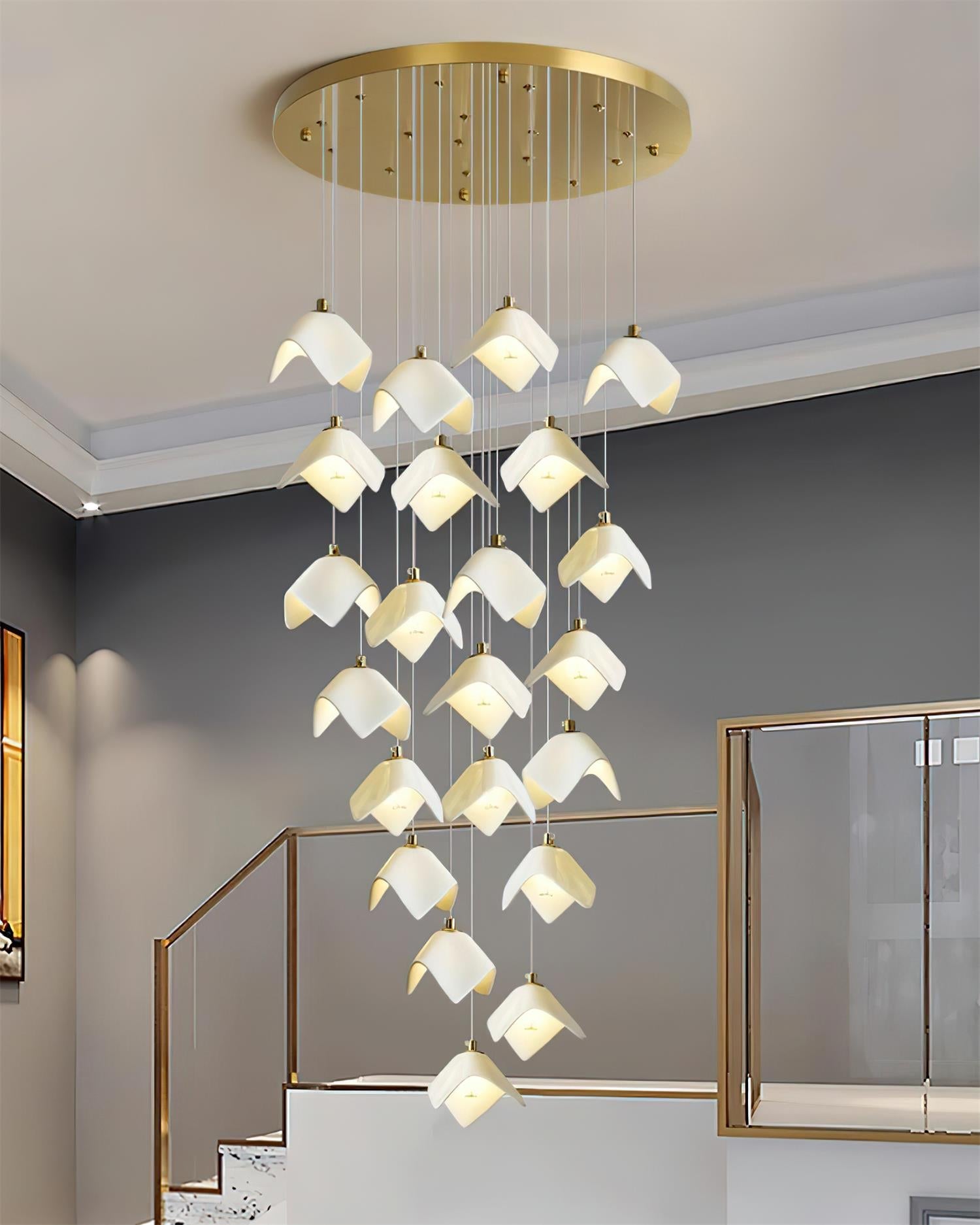 Mira Chandelier Bloom Floral Sculpture - Letslighting