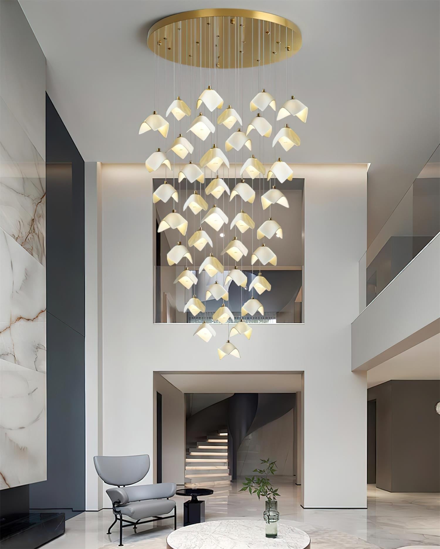 Mira Chandelier Bloom Floral Sculpture - Letslighting
