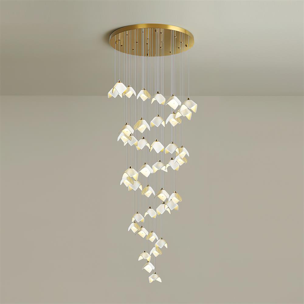Mira Chandelier Bloom Floral Sculpture - Letslighting