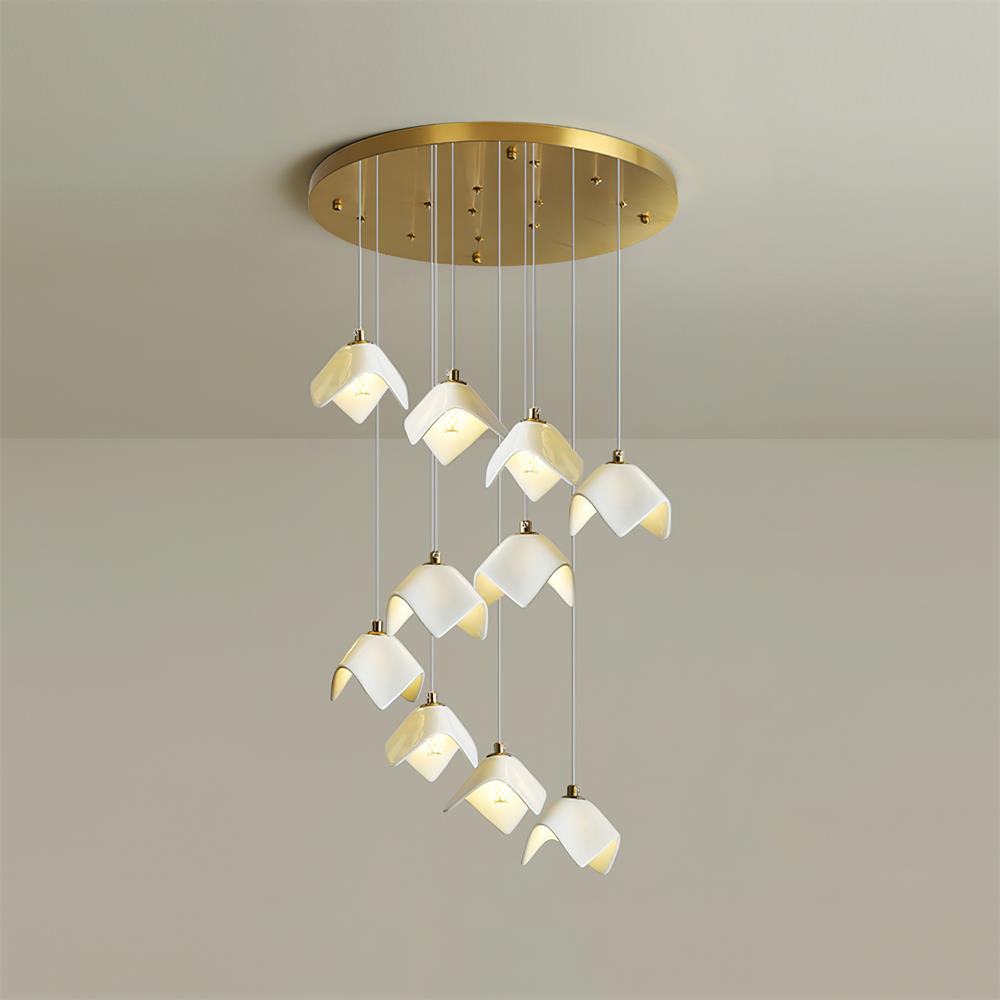 Mira Chandelier Bloom Floral Sculpture - Letslighting