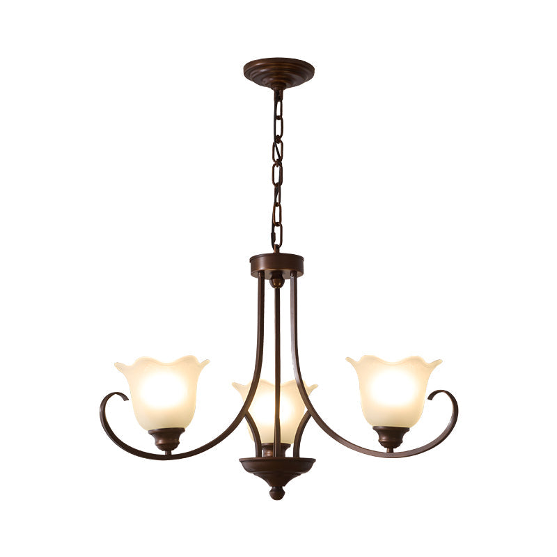 Nydorisra Elegance Vintage Floral Glass Chandelier - Letslighting