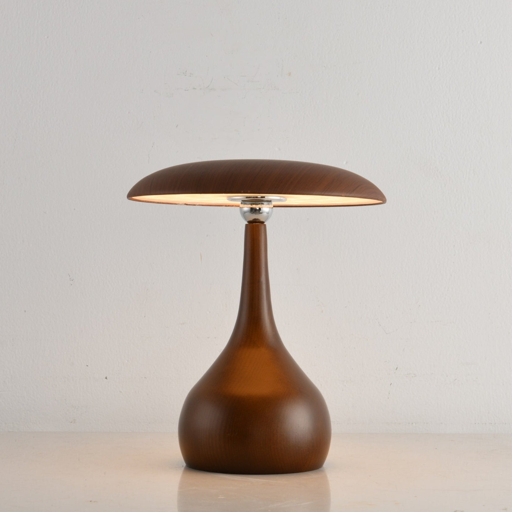 Orbis Vintage Wood Table Lamp - Letslighting