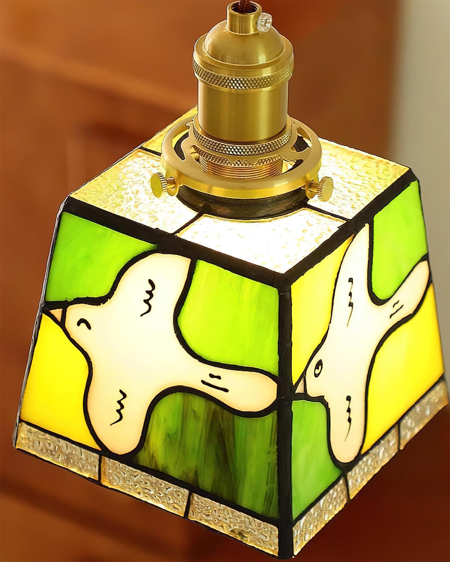 Miroa Pendant Lamp Stained-Glass Dove - Letslighting