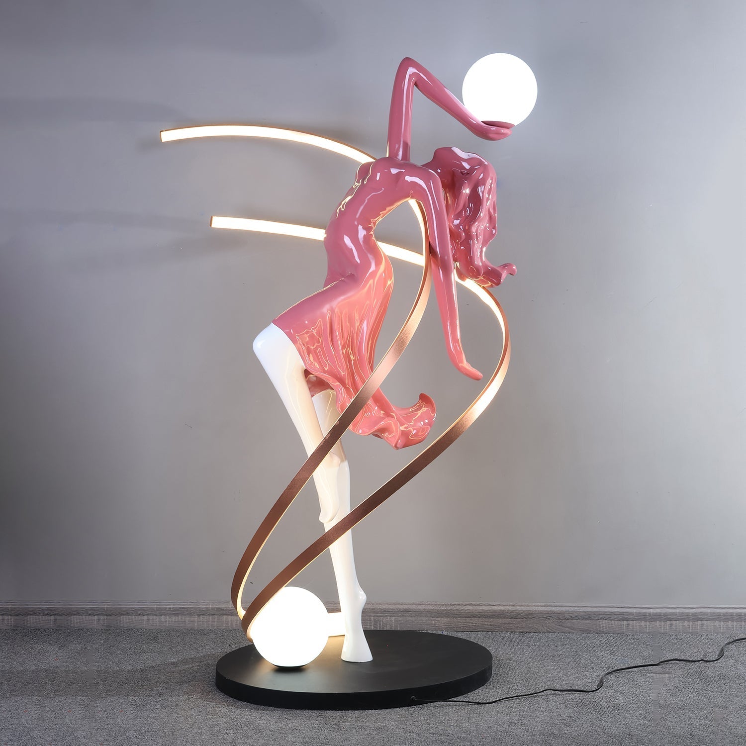 Lustra Floor Lamp Goddess Statue Elegant - Letslighting