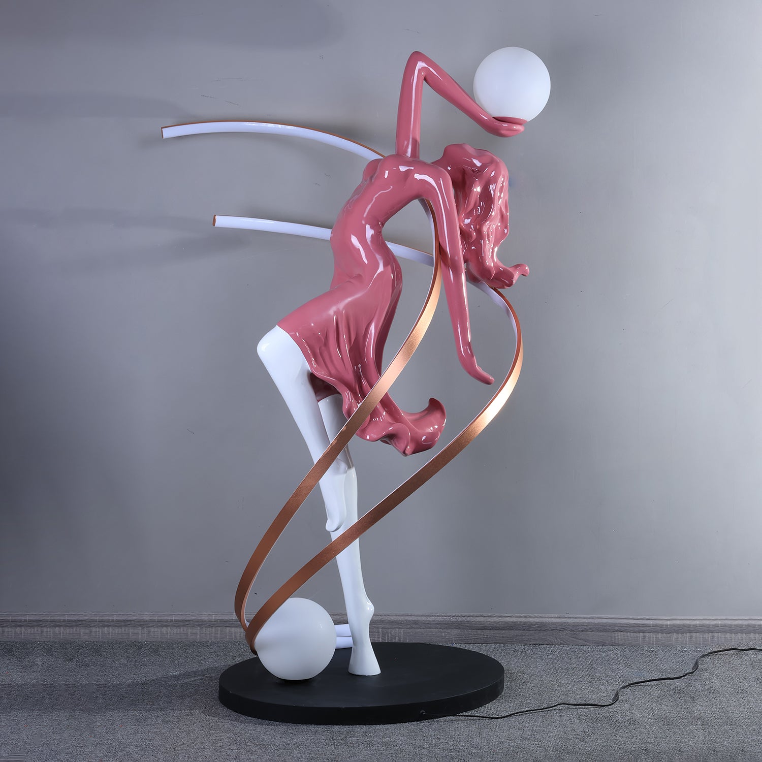 Lustra Floor Lamp Goddess Statue Elegant - Letslighting