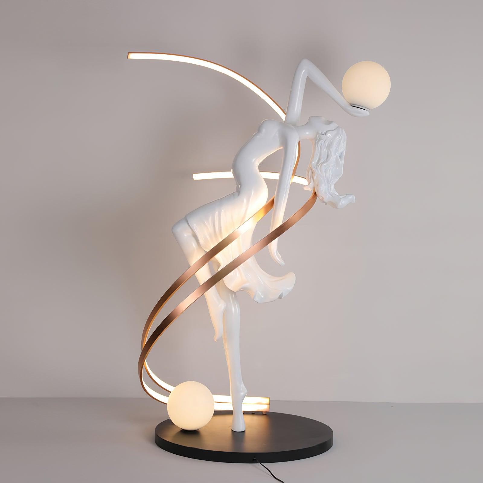 Lustra Floor Lamp Goddess Statue Elegant - Letslighting