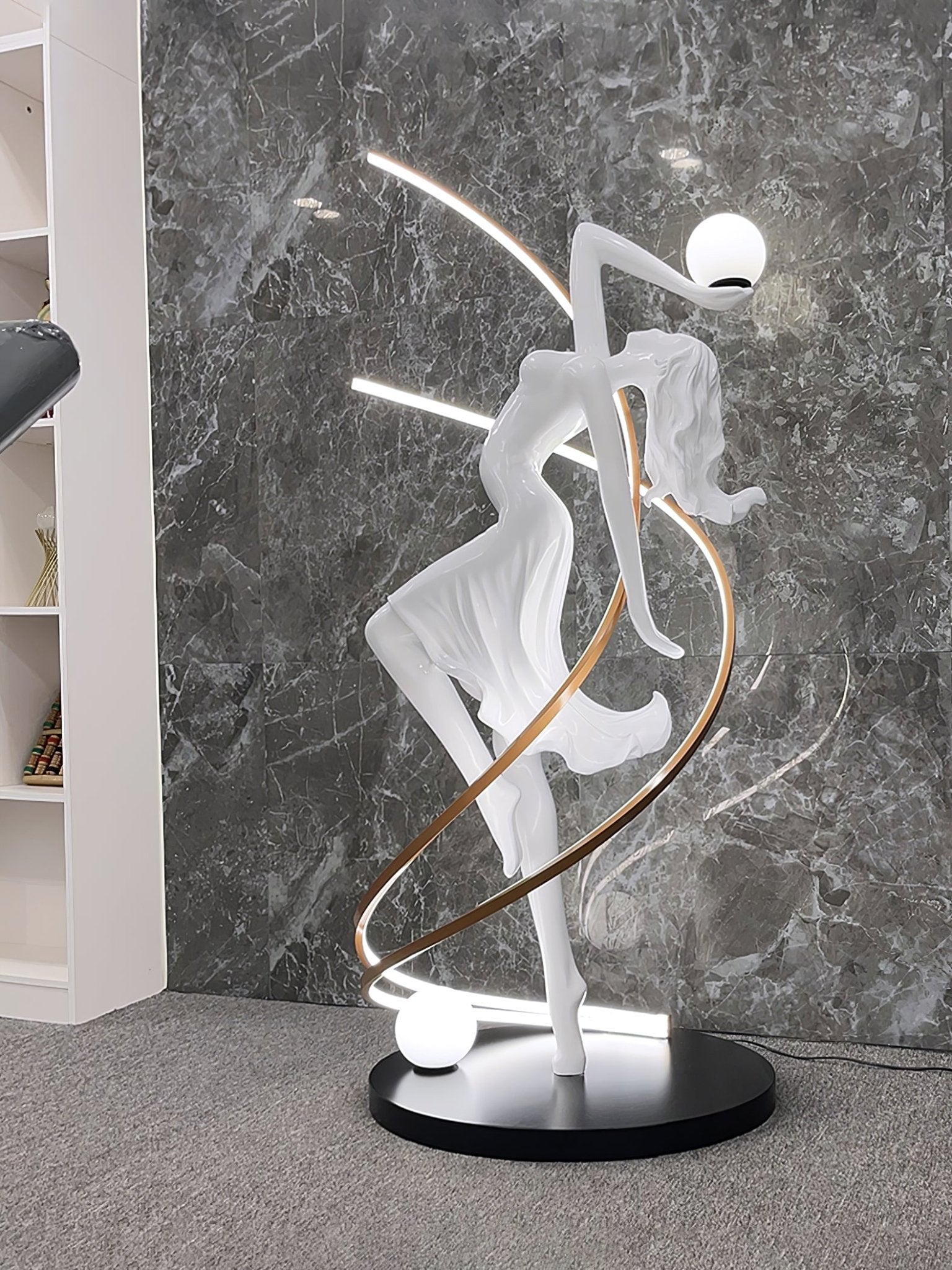 Lustra Floor Lamp Goddess Statue Elegant - Letslighting