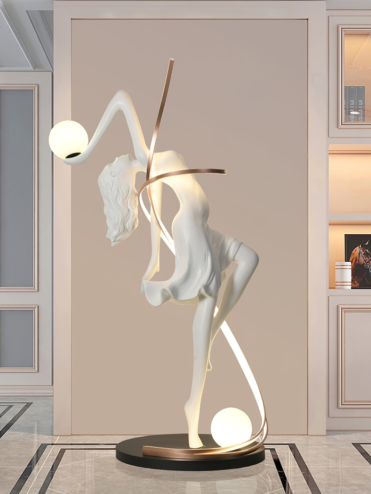 Lustra Floor Lamp Goddess Statue Elegant - Letslighting