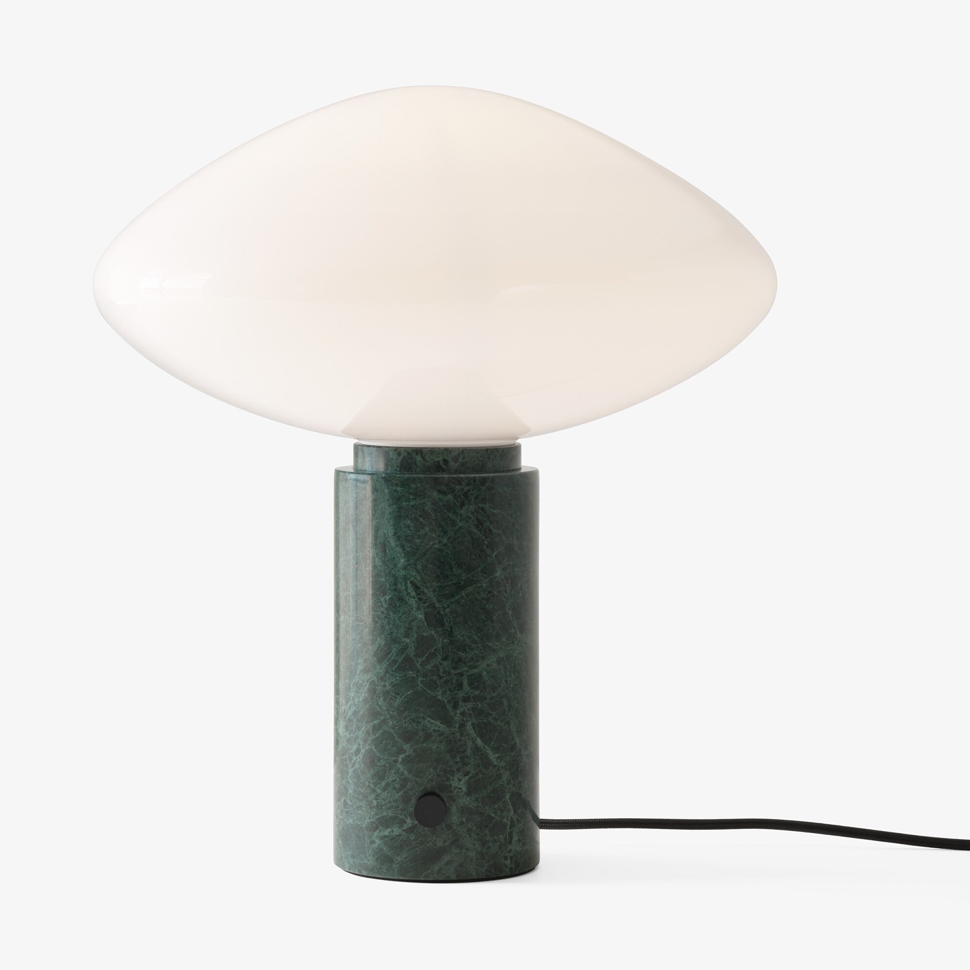 Mist Table Lamp with Glass Shade and Green Marble Base - Letslighting